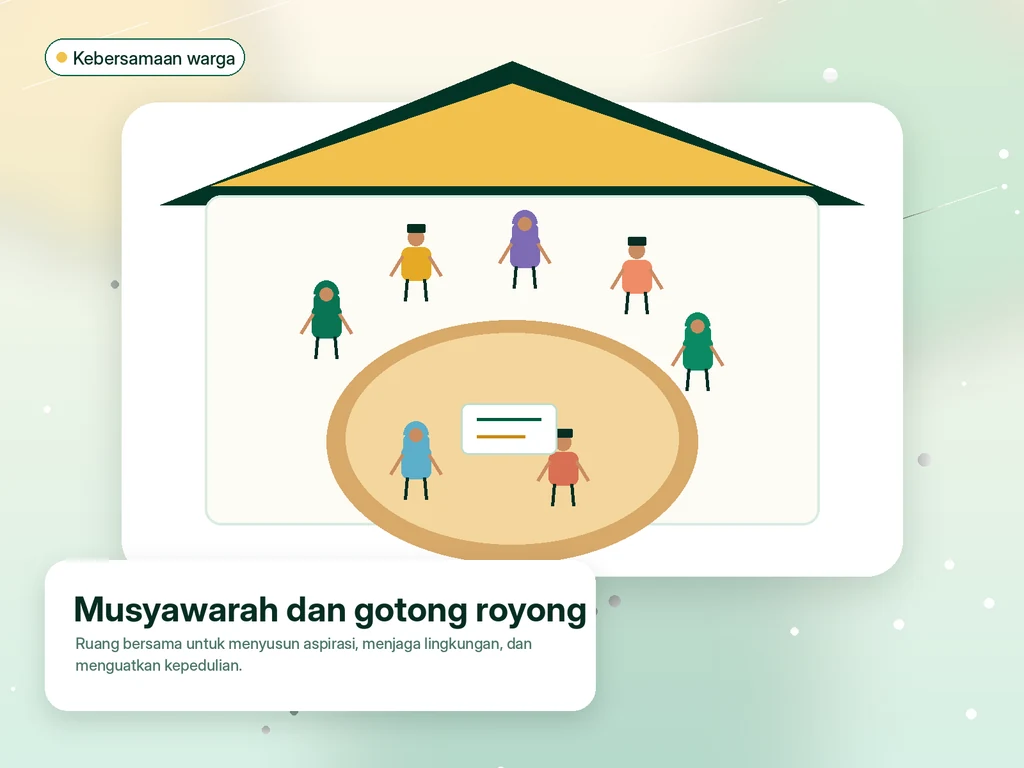 Ilustrasi kebersamaan warga Gampong Meunasah Manyang